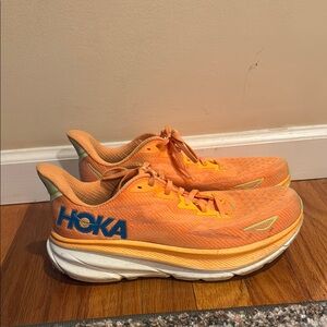 Hoka Vibrant Orange Shoes